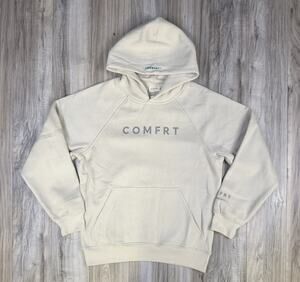 Comfrt Tranquil Hoodie Cotton Beige Bone Weighted Oversized Unisex Size Medium